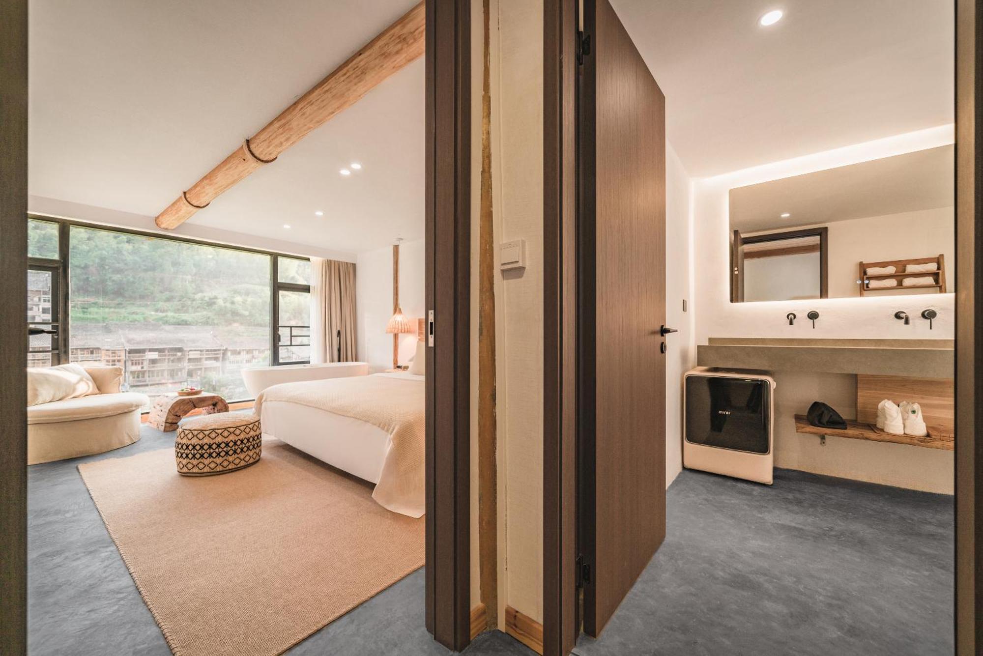 肇兴溪舍山堂 Creekside Inn ليبينج المظهر الخارجي الصورة