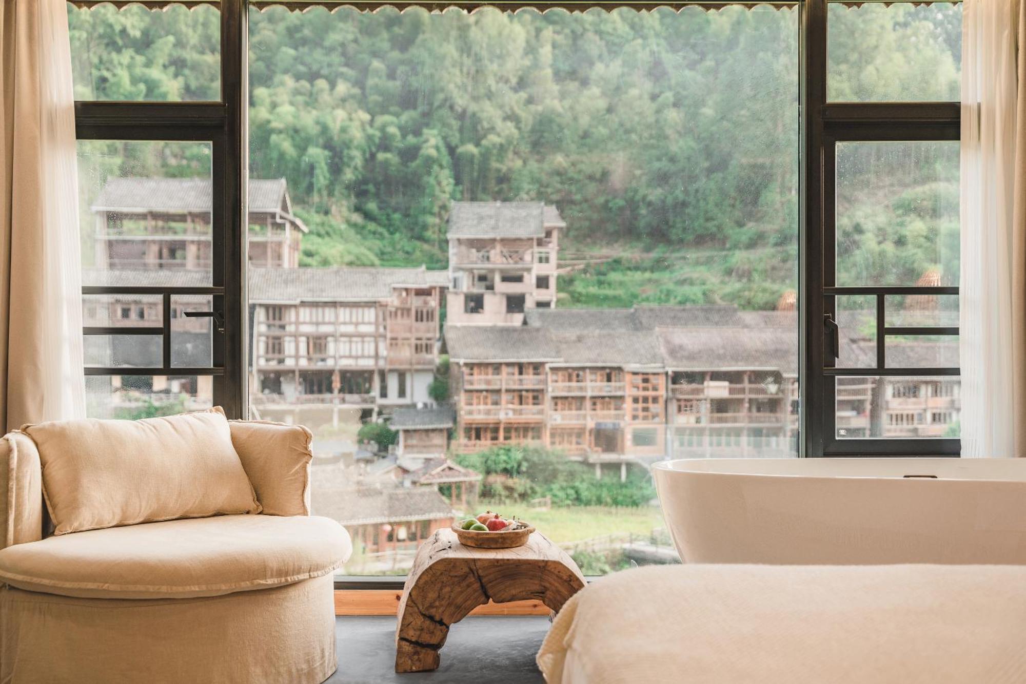 肇兴溪舍山堂 Creekside Inn ليبينج المظهر الخارجي الصورة